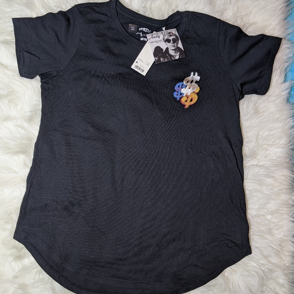 NWT Andy Warhol x Uniqlo T-Shirt Black Women's M - Picture 3 of 9